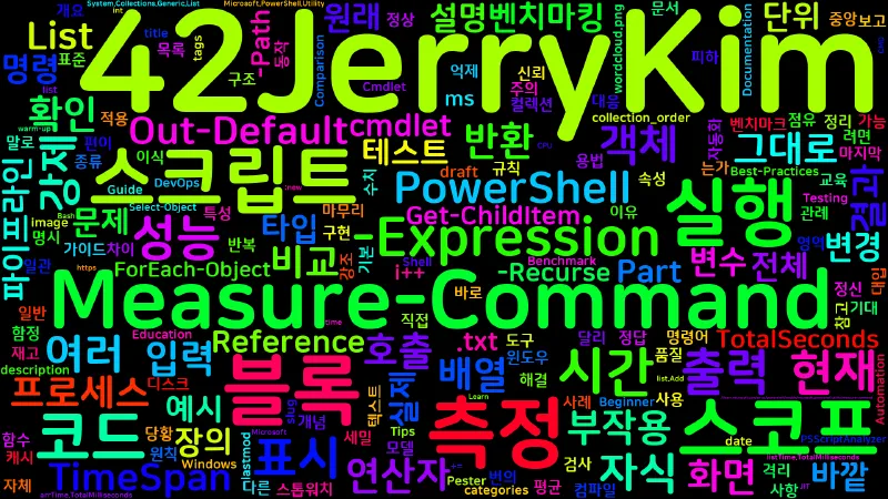 Featured image of post [PowerShell] 73. Measure-Command — 성능 측정과 벤치마킹