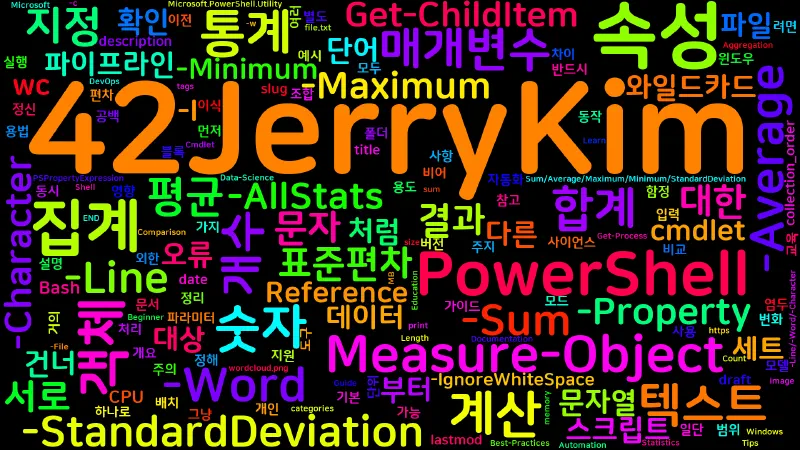 Featured image of post [PowerShell] 17. Measure-Object — 집계·통계