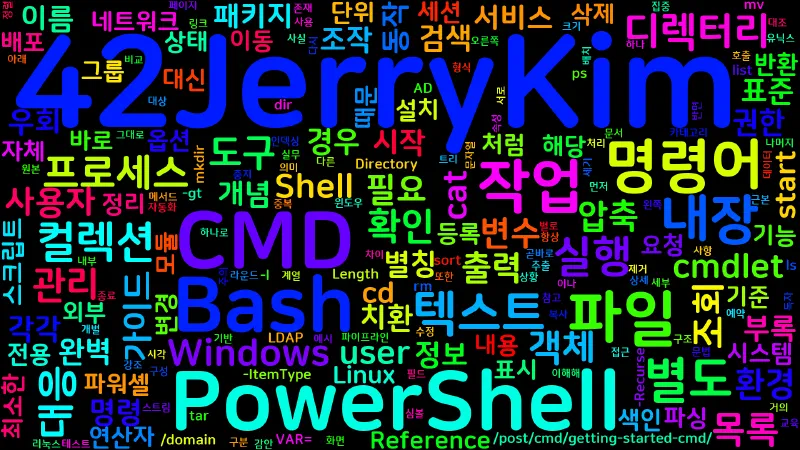 Featured image of post [PowerShell] 부록. PowerShell ↔ CMD/Bash 명령어 대응표