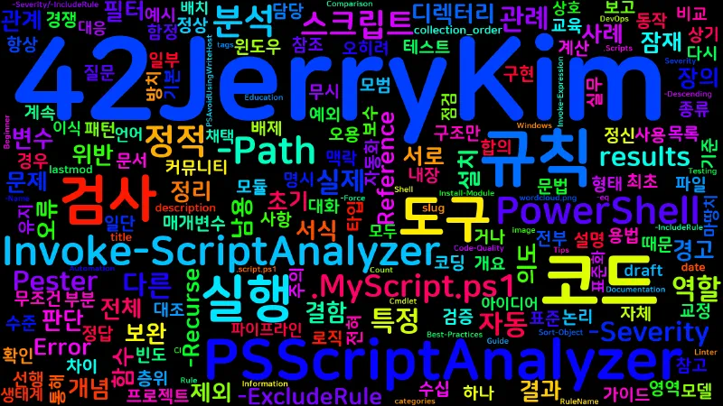 Featured image of post [PowerShell] 72. PSScriptAnalyzer — 정적 분석과 코딩 규칙