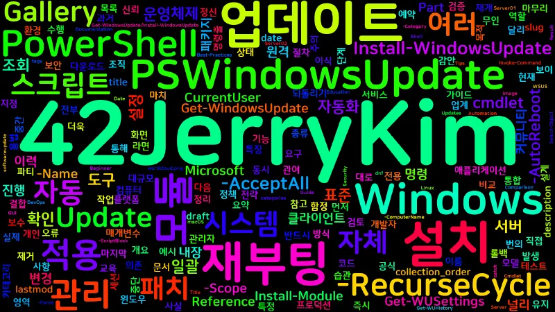 Featured image of post [PowerShell] 82. PSWindowsUpdate — Windows 업데이트 관리 모듈