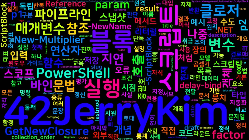 Featured image of post [PowerShell] 63. 스크립트 블록과 클로저