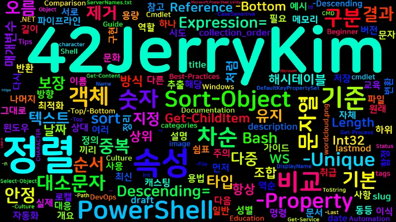 Featured image of post [PowerShell] 14. Sort-Object — 정렬