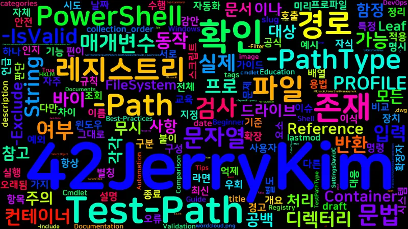Featured image of post [PowerShell] 39. Test-Path — 경로 존재 확인