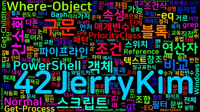 Featured image of post [PowerShell] 12. Where-Object — 필터링