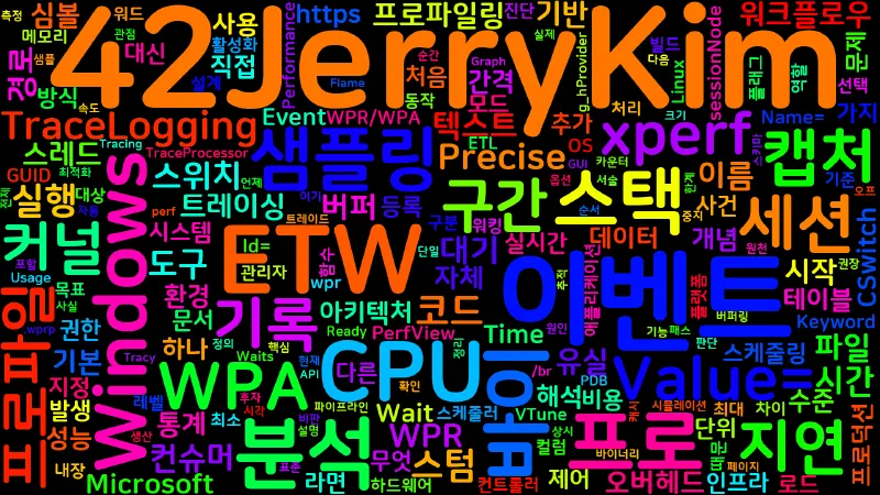 Featured image of post [Profiling 01] Windows ETW 성능 분석