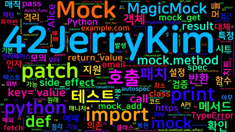 Featured image of post [Python Cheatsheet] 60. unittest.mock - 모킹과 패칭