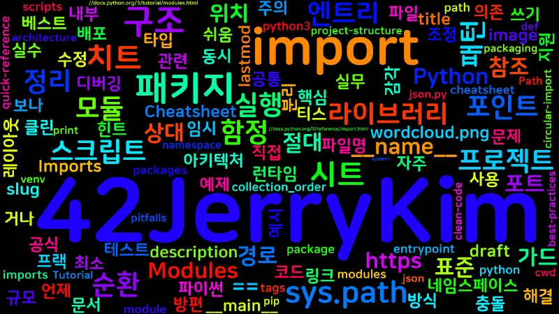 Featured image of post [Python Cheatsheet] 14. Modules & Imports - 구조/엔트리포인트