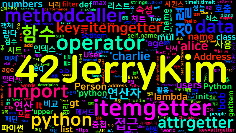 Featured image of post [Python Cheatsheet] 29. operator - 연산자 함수와 효율적 접근자