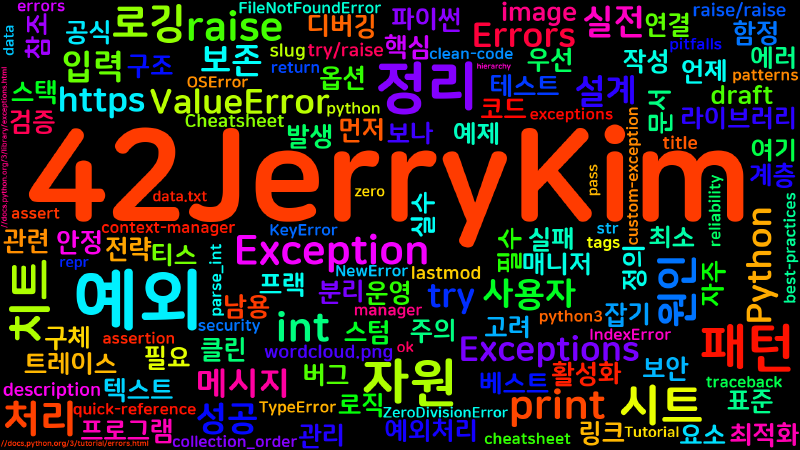 Featured image of post [Python Cheatsheet] 11. Errors & Exceptions - try/raise 패턴