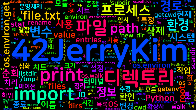 Featured image of post [Python Cheatsheet] 51. os 심화 - 파일시스템과 프로세스