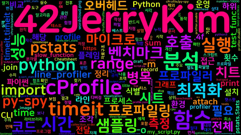 Featured image of post [Python Cheatsheet] 61. Profiling - cProfile/py-spy 성능 분석