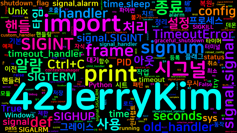 Featured image of post [Python Cheatsheet] 55. signal - 시그널 처리