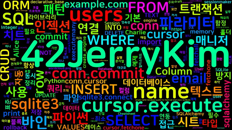 Featured image of post [Python Cheatsheet] 44. Database - sqlite3/ORM 기본 패턴