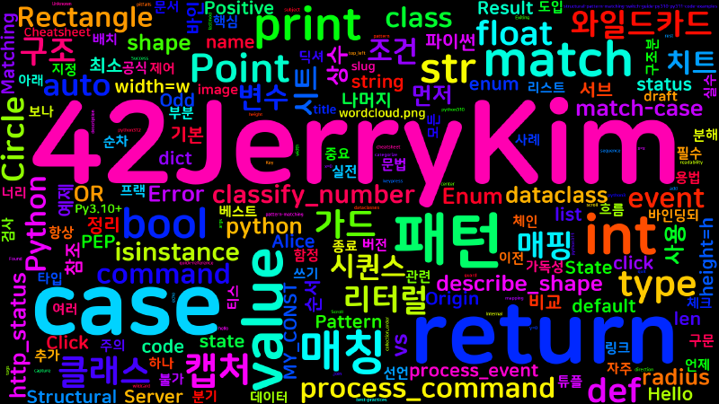 Featured image of post [Python Cheatsheet] 23. match-case - 구조적 패턴 매칭 (Py3.10+)