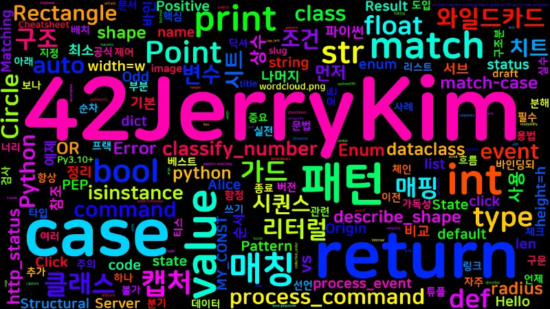 Featured image of post [Python Cheatsheet] 23. match-case - 구조적 패턴 매칭 (Py3.10+)