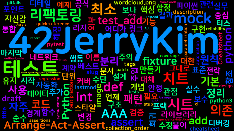 Featured image of post [Python Cheatsheet] 59. Testing - unittest/pytest 관점