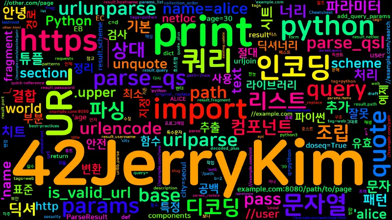 Featured image of post [Python Cheatsheet] 40. urllib.parse - URL 파싱과 조립