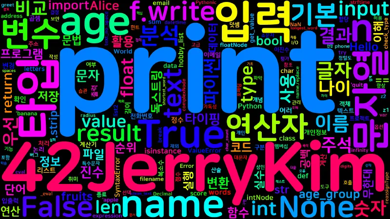 Featured image of post [Python Master] 02. 기본 문법 - 변수/타입/연산자/입출력