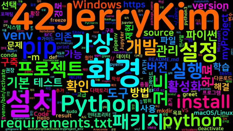 Featured image of post [Python Master] 01. 환경 설정 - 설치/가상환경/IDE 구성