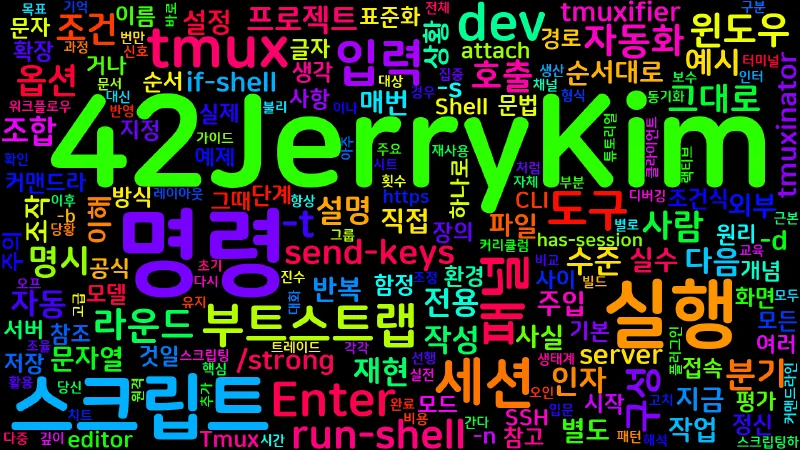 Featured image of post [Tmux] 13. tmux 커맨드라인과 스크립팅 - send-keys, run-shell