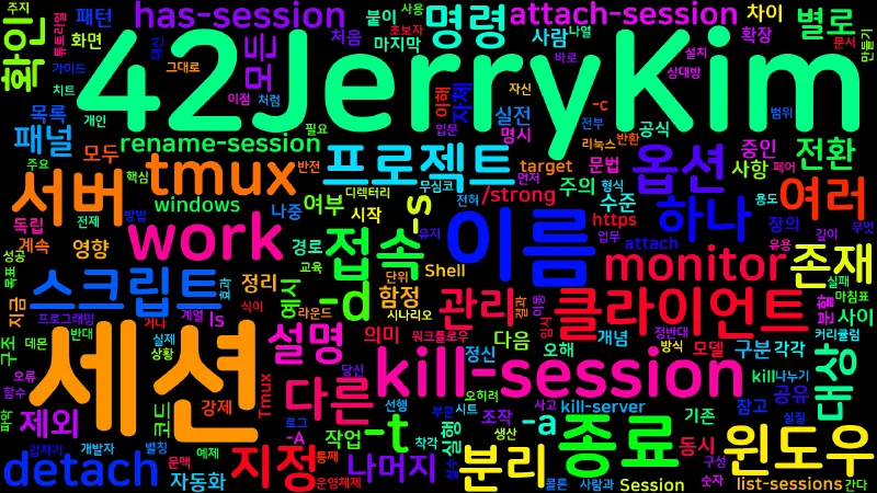Featured image of post [Tmux] 03. 세션(Session) 다루기 - 생성·접속·분리·종료