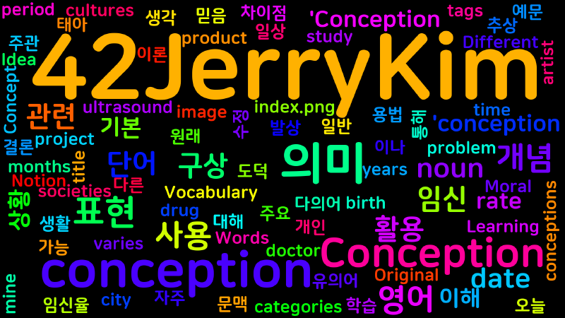 Featured image of post [Vocabulary] Conception의 다양한 의미와 활용