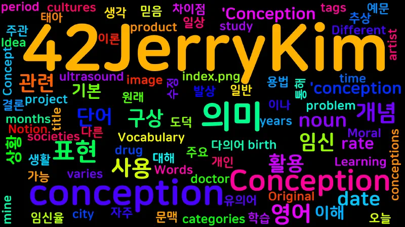 Featured image of post [Vocabulary] Conception의 다양한 의미와 활용