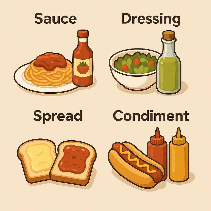 Featured image of post [Vocabulary] Sauce, Dressing, Spread, Condiment의 차이점