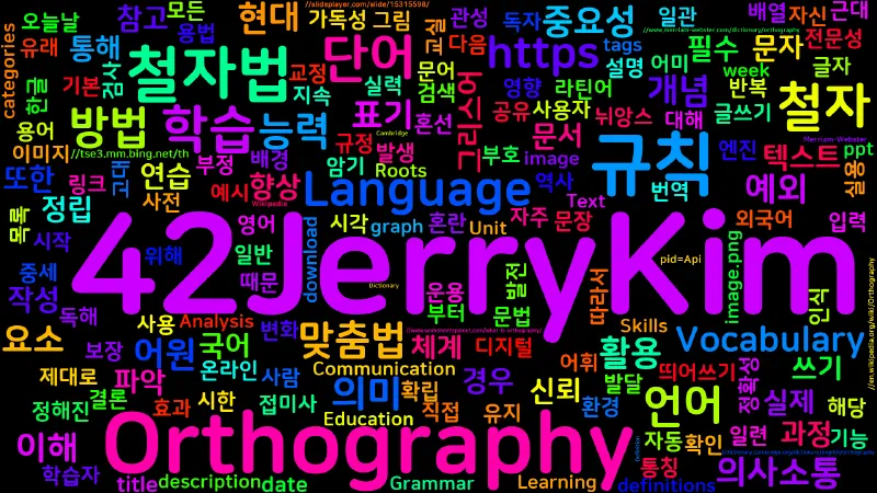Featured image of post [Vocabulary] Orthography: 철자법과 맞춤법의 의미와 중요성