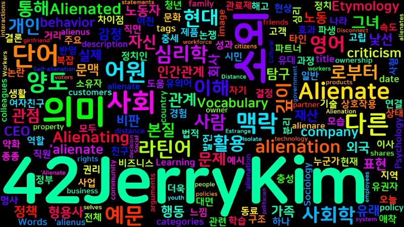 Featured image of post [Vocabulary] Alienate의 어원과 의미 - 소외시키다의 깊은 뜻