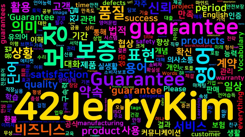 Featured image of post [Vocabulary] Guarantee - 보장과 보증의 정확한 의미