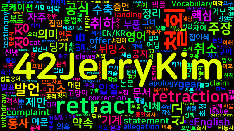 Featured image of post [Vocabulary] retract의 의미와 쓰임 - 동사 핵심 정리