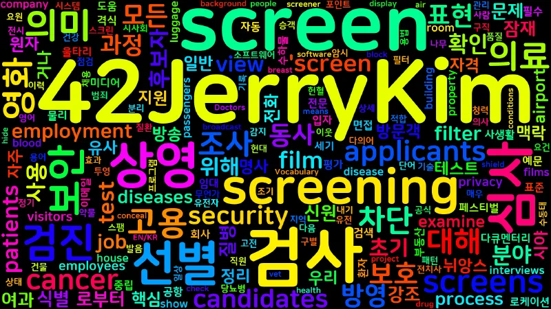 Featured image of post [Vocabulary] screen의 의미와 쓰임 - 동사 핵심 정리