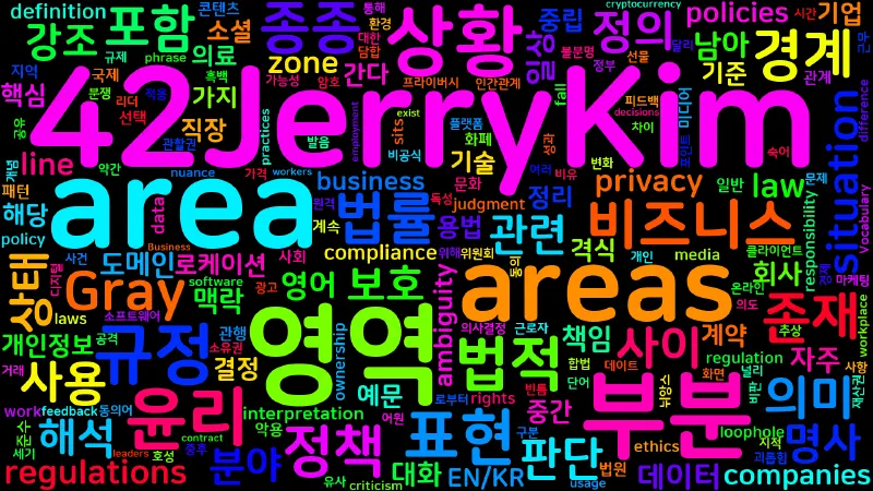 Featured image of post [Vocabulary] gray area의 의미와 쓰임 - 명사 핵심 정리