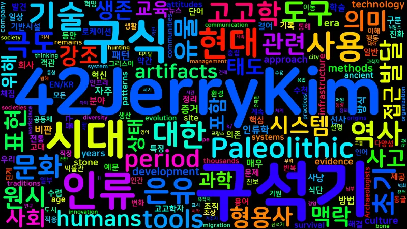 Featured image of post [Vocabulary] paleolithic의 의미와 쓰임 - 형용사 핵심 정리