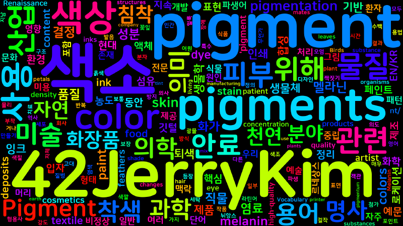 Featured image of post [Vocabulary] pigment의 의미와 쓰임 - 명사 핵심 정리