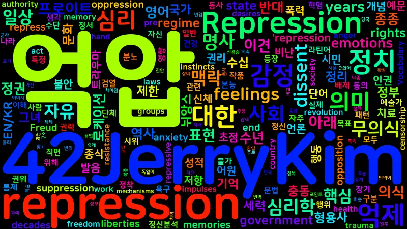 Featured image of post [Vocabulary] repression의 의미와 쓰임 - 명사 핵심 정리
