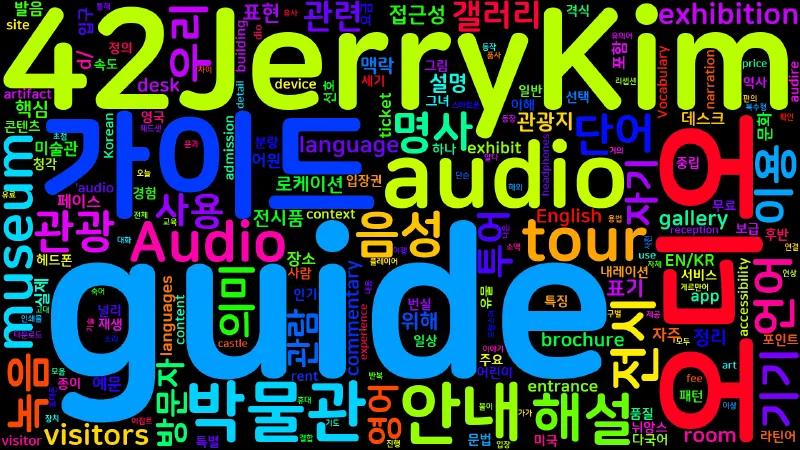 Featured image of post [Vocabulary] audio guide의 의미와 쓰임 - 명사 핵심 정리