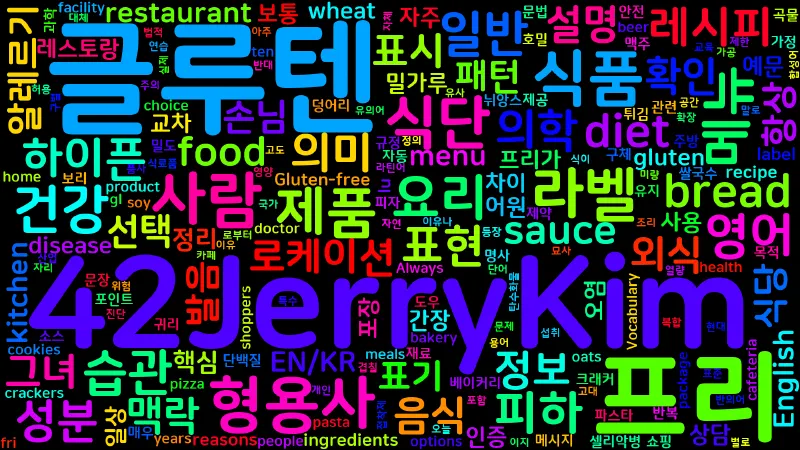 Featured image of post [Vocabulary] gluten-free의 의미와 쓰임 - 형용사 핵심 정리
