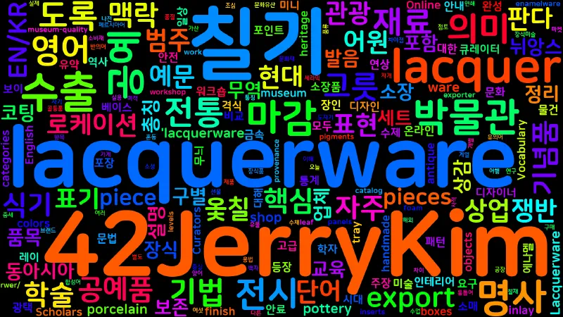 Featured image of post [Vocabulary] lacquerware의 의미와 쓰임 - 명사 핵심 정리