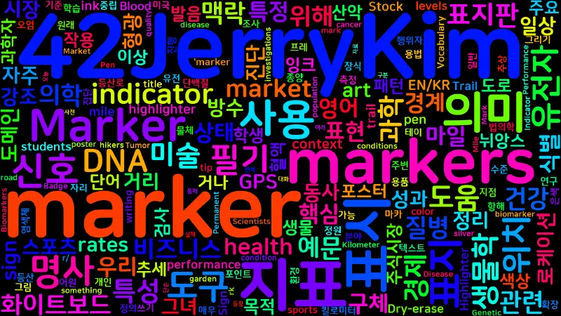 Featured image of post [Vocabulary] marker의 의미와 쓰임 - 명사 핵심 정리